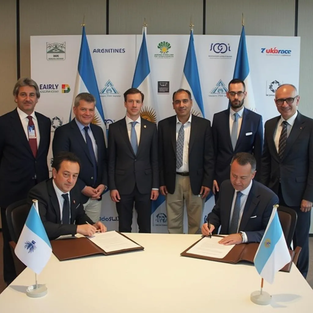 Firma de acuerdo de inversión energética